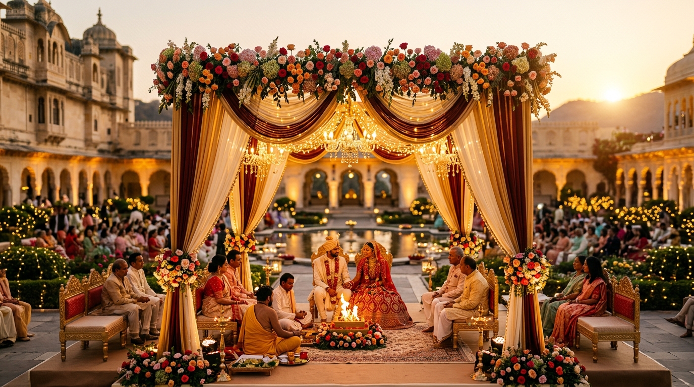 Elegant wedding ceremony